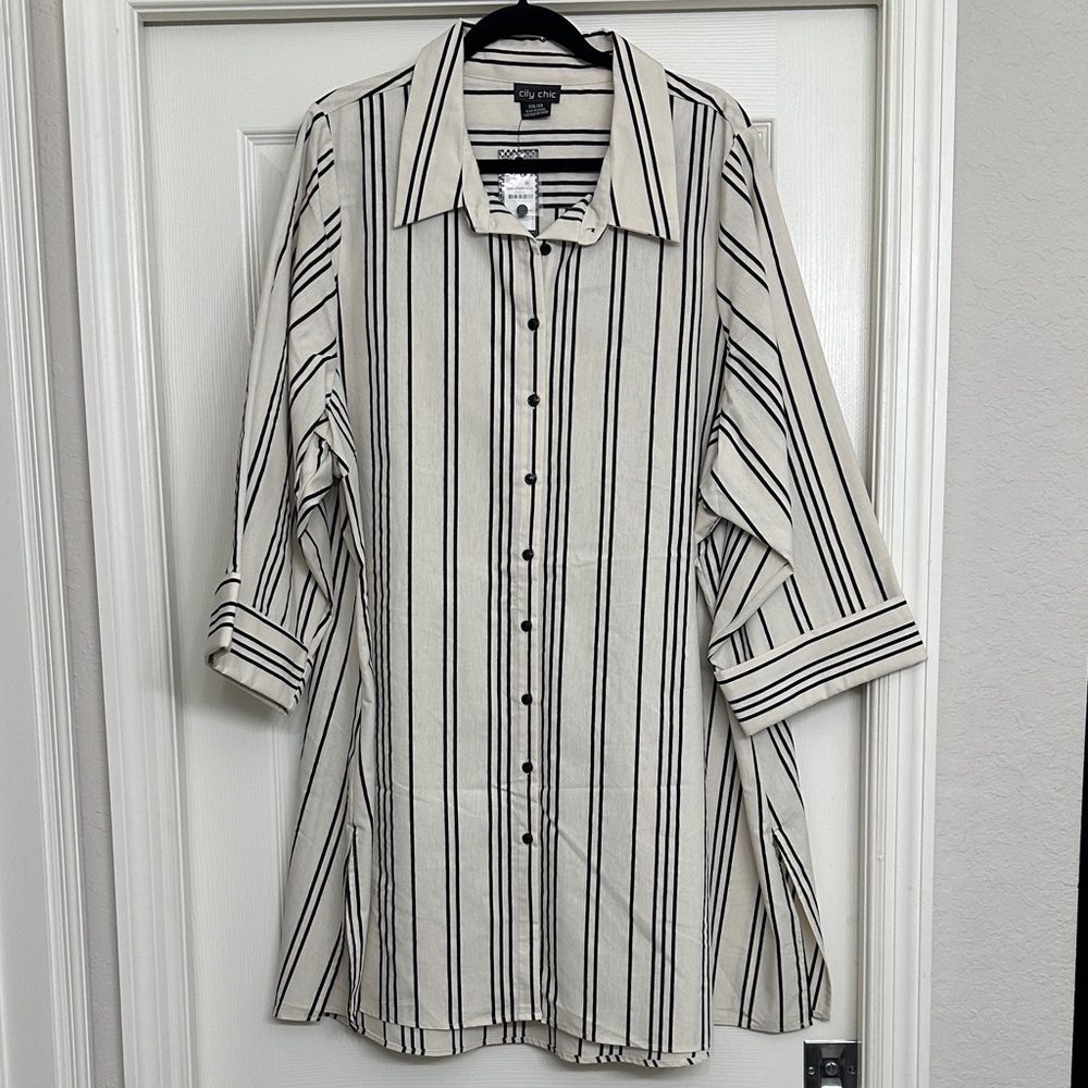 City Chic button down tunic